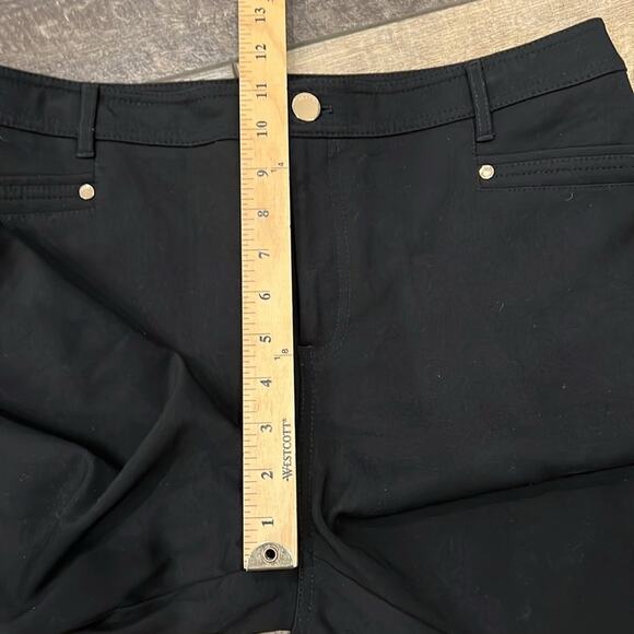 Chico's Women's So Slimming Refined Ponte Ankle Pants Black Size 10 - Picture 6 of 10